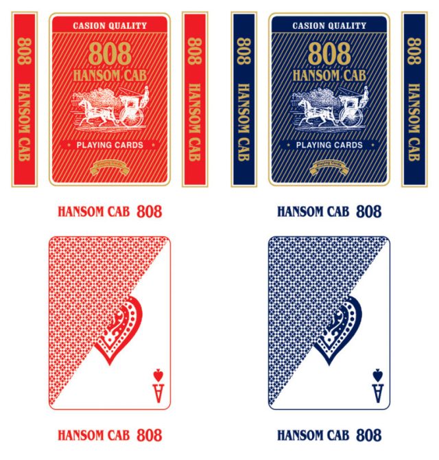808 hansom cab playing cards display box design-1