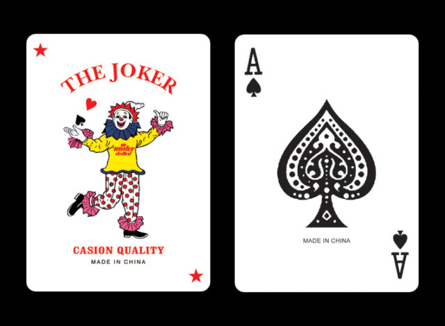 808 hansom cab playing cards joker and a